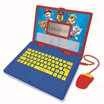 LEXIBOOK JC598PAi1 Paw Patrol - Educational and Bilingual Laptop French/English - Toy for Child Kid (Boys & Girls) 124 Activities, Learn Play Games and Music with Chase Marshall - Red/Blue