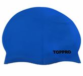 Toppro Silicone Swim Cap | Swimming Cap | Pack of 1 Swimming Cap Soft Silicone | Swimming Cap for Long Hair | Swim Cap Deluxe | German Designed | Taiwan Certified