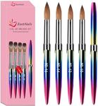 Acrylic Nail Brush, 4pcs Professional Nail Brush for Acrylic Powder, DIY Decoration Acrylic Tool Nail Polish Brush,Nail Art Brushes for Precision Manicure Design