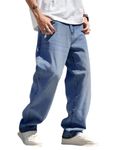 Ben Martin Light Blue Men Jeans || Men Jeans Pants || Denim Jeans || Baggy Jeans for Men || Loose Fit Jeans for Men, 30