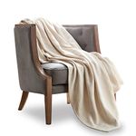 Vellux Cotton Woven King Ecru Blanket