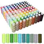 Sewing Thread Kit 100 Color All Purpose Polyester Thread kit 250 Yards Each Spool for Quilting Embroidery Thread Kit Hand and Machine Sewing