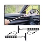 TSUGAMI 2PCS Car Side Mirror Squeegee, Retractable Auto Rearview Mirror Wiper, All-Purpose Window Squeegee for Cleaning Shower Glass Door, Vehicle Accessories Universal for SUV Truck RV (Black)