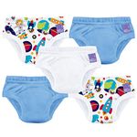 Bambino Mio, Reusable Potty Training Pants for Boys and Girls, 5 Pack, Mix 5, 3+ Years