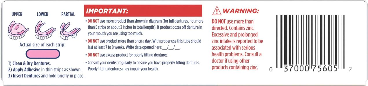 Fixodent Ultra Max Hold Denture Adhesive, 2.2 oz