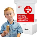 72 HRS Food Ration Bar Emergency Rations (20 PACK), 3600 Calories for 72 Hours, 5 Year Shelf Life Emergency Kit Ration Bars for Bug Out Bag Backpack for Survival Kits Supplies and Emergency Food Supply