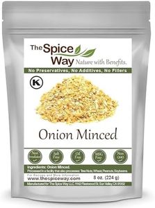 The Spice Way Minced Onion - 8 oz - bulk dehydrated onions flakes more coarse than powder or granules