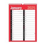 2025 A4 Large Print 2 Column Calendar 8032