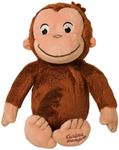 KIDS PREFERRED Curious George Monkey Stuffed Animal Plush Toys Soft Cutest Cuddle Plushie Gifts for Baby and Toddler Boys and Girls - 8 Inches