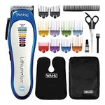 Wahl Colour Pro Cordless Clipper, Lithium Head Shaver, Cordless Hair Clipper, Men's Hair Clippers With Colour Coded Length Guides, Family Hair Cuts, Professional Quality, Home Haircutting Kit