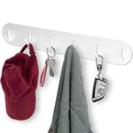 Echehi 6 Hooks 2 Way Installation Key Hook, Coat Hook, Bathroom Hook, Kitchen Hook, Perfect for Organizing Small Items Behind The Door