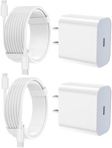 iPhone Charger Fast Charging 2 Pack Type C Wall Charger Block with 2 Pack [6FT&10FT] Long USB C to Lightning Cable for iPhone 14/13/12/12 Pro Max/11/Xs Max/XR/X,AirPods Pro