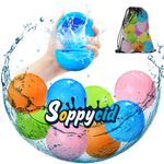 SOPPYCID Reusable Water Balloons For Kids 8pcs,Pool Toys Water Bombs For Kids Self Sealing Silicone magnetic Water Balloons Quick Fill Balls,Age 3+ Boys Girls Outdoor Toys For Water Toys Summer Fun