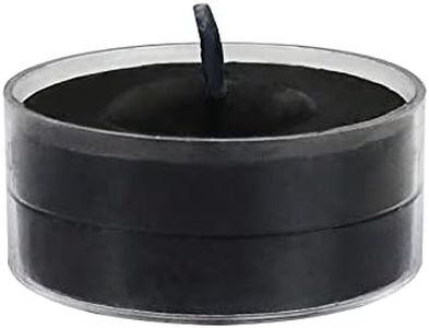 Zest Candle 50-Piece Tealight Candles, Black