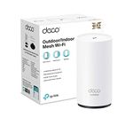 TP-Link Deco X50-Outdoor/Indoor Whole Home Mesh Wi-Fi 6, IP65 dust & water resistance, Dual-Band, Gigabit Ports, Cover up to 230 m2, HomeShield, Works with Alexa and Google Home, Pack of 1