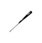 BamBooBat by Pinnacle Sports Equipment INC. Adult Quadcore Bamboo Baseball Bat with Cupped End, White Handle/Black Barrel, 33"