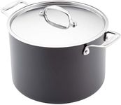 Stellar Stockpot, Black, 24 cm, 8 Litre