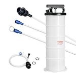 VEVOR Fluid Extractor, 1.74 Gallons (6.5 Liters), Manual Hand-Operated Oil Changer Vacuum Fluid Extractor with Dipstick and Hose, Oil Extractor Change Pump for Automotive Fluids Vacuum Evacuation