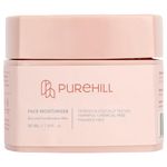 Purehill Face Moisturiser Cream For Supple, Replenished Skin, Lightweight And Water Based Formula To Hydrate & Brighten Skin Suitable For Dry And Combination Skin Types, 50Ml