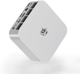 Beelink AI Mini PC SER9 with AMD Ryzen AI 9 HX 370 Mini Computer(12C/24T, up to 5.1GHz), 32GB LPDDR5X 1TB PCIe4.0 x4 SSD, AI PC 4K UHD Triple Display HDMI/DP1.4/USB4/MIC/Speakers/WiFi 6/BT5.2/2.5Gbps