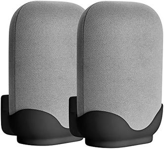 2 Pack Wall Mount Compatible with Google Nest Audio Speaker,Built in Cord Management Easy Install,Stable Stand Google Nest Audio Smart Speaker Holder Accessories for Space-Saving