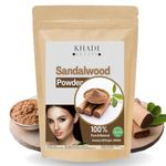 Khadi Beauty Organic Sandalwood Powder For Face Pack | Skin Whitening | Pure And Natural | Tan Removal | Organic | Glowing Skin | Removing Tan | Chandan Powder - 100 Grams