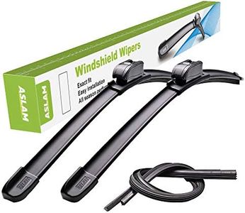 ASLAM Windshield Wipers, Type-G 26+18 Wiper Blades:All-Season Blade for Original Equipment Replacement and Refills Replaceable,Double Service Life(set of 2)