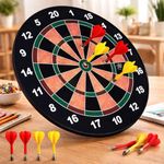 Mini Explorer Magnetic Dart Board for Kids 15 Inch – Safe Dart Game Set with 4 Darts, Indoor Outdoor Sports Toy for Boys Girls, Family Game, Party Game, Birthday Gift Toy