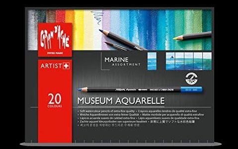 Caran D'Ache Museum Aquarelle Marine Pencils - Assorted Colours (Pack of 20)