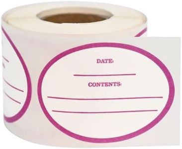 L LIKED 200 Stickers Dissolvable Food Labels for Containers 2" x 1 1/2" Canning Labels for Jars (Roll of 200) (1 Rolls)