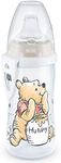 NUK Active Cup Drinking Cup | 12+ Months | Leak-Proof Drinking Spout | Clip & Protective Cap | BPA | 300 ml | Disney Winnie The Pooh | White