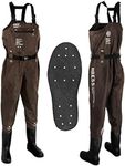 DRESS Chest Highwader, Felt Spike, S, Matte Bronze, Fishing, Torso-length Boots, Waterproof, Sea Fishing, Stream, Wading Floating, Multifunction