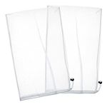 U.S. Pool Supply Fine Mesh Filter Bags for Leaf Vacuum Pool Cleaners, 2 Pack - 12" x 20" Replacement Net Bags, Pull-N-Lock Cord, Holds Leaves & Debris - Universal Fit, Leaf Terminator, Eater, Gulper