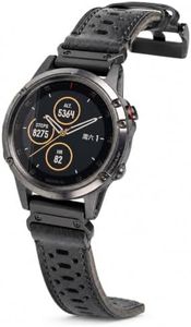 Perforated Leather Band for Garmin Fenix MARQ QuickFit 22mm