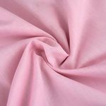 Plain Solid Dyed Polycotton Pre Shrunk Fabric Material Linings Dress Making Crafts Home Décor Table Cloth Sheeting Quilting | 60+ Colours | 45” - 112 cm Wide (Sold by The Half Metre, Baby Pink)