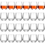 Set of 24 Shot Glasses 3.25 oz Tequila Glasses Heavy Base Whiskey Tasting Glasses Glass Cups Small Liquor and Spirit Glasses Tequila Bar Glasses Shooter Glass for Drinking Tasting Espresso Beer Juice