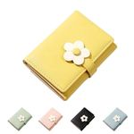 LZSXDWXY Girls Women Wallet Tri-Folded Flowers Wallet Cash Pocket Flowers Print Card Holder Coin Purse with ID Window Elegant Youthful and Cute