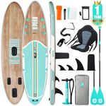 Niphean Inflatable Paddle Boards for Adults with All Accessories, 320cm Stand Up Paddle Board for All Skill Levels, SUP with 200kg Weight Capacity for 2 People, Inflatable Paddleboard with Seat