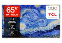 TCL NXTVISION 65A300W-UK QLED PRO 4K Ultra HD TV, 4K HDR PRO, Matte Screen, Smart TV Powered by Google TV (Dolby Vision IQ & Atmos, 144Hz Motion Clarity Pro, compatible with Google Assistant)