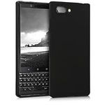 kwmobile Case Compatible with BlackBerry KEYtwo (Key2) Case - Soft Slim Protective TPU Silicone Cover - Black Matte