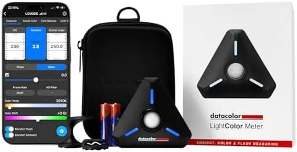Datacolor LightColor Meter - Bluetooth-Enabled Light & Color Temperature Meter for Photo, Video, and Cinema - Continuous Real-Time Data Streaming - Portable, Compact, Drop-Resistant
