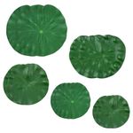 Abeillo 10Pcs Lily Pads for Ponds, 5 Sizes Artificial Floating EVA Lotus Leaves, Lifelike Lily Pads Leaves, Realistic Lily Pads Decoration for Pond Pool Fountain Garden Aquarium