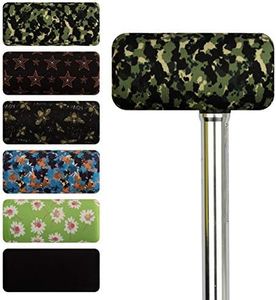 Cane Pad Hand Grip Cover Replacement Soft Non-slip Cushion of T-Handle for Walking Crutches Accessories (Green Camo)