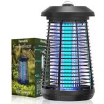 Florarich Bug Zapper Electric Mosquito Zapper with Metal Housing for Outdoor Indoor, 4200V High Powered 18W Waterproof Mosquito Killer Lamp for Home Backyard Patio