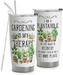 HOMISBES Gardening Gifts for Women, Funny Gardening Gifts Travel Mug, Gardener Gifts, Gifts for People Who Love Gardening, Plant Lady Travel Tumblers 20oz