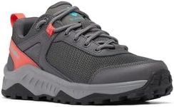 Columbia Women's Trailstorm Ascend WP waterproof low rise hiking shoes, Grey (Dark Grey x Red Coral), 5 UK