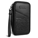 Canada Family Passport Holder Wallet, RFID Blocking Travel Document Organizer, Men & Women, Clutch Bag Credit Card Case
