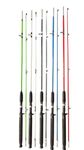 BaitCasting Fishing Rod Crocodile Super Solid Colour Fiber Unbreakable Fishing Rod (7FT)