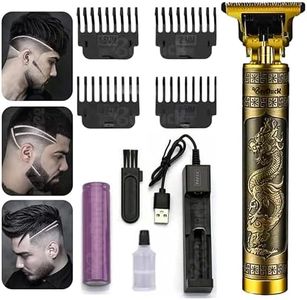 BeeDuck Trimmer for Men Beard, Mustache, Head, Body Grooming Professional Hair Clipper Rechargeable Hair Trimmer, Close Cut Precise Hair Machine, Body Trimmer, Gold