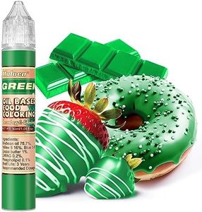 Oil Based Food Coloring for Chocolate - Green Oil Food Coloring for Cake Decorating, Baking, Cookie, Doughnut, Candy Food Dye - 1.05 fl oz.